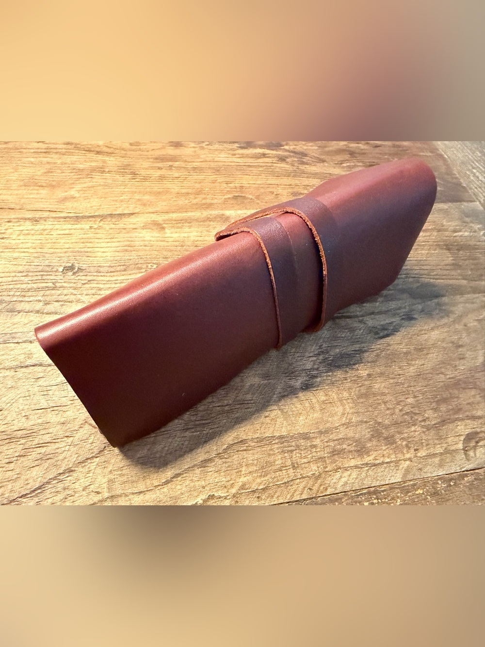 NEW Portland Leather Artisan pencil wrap cognac